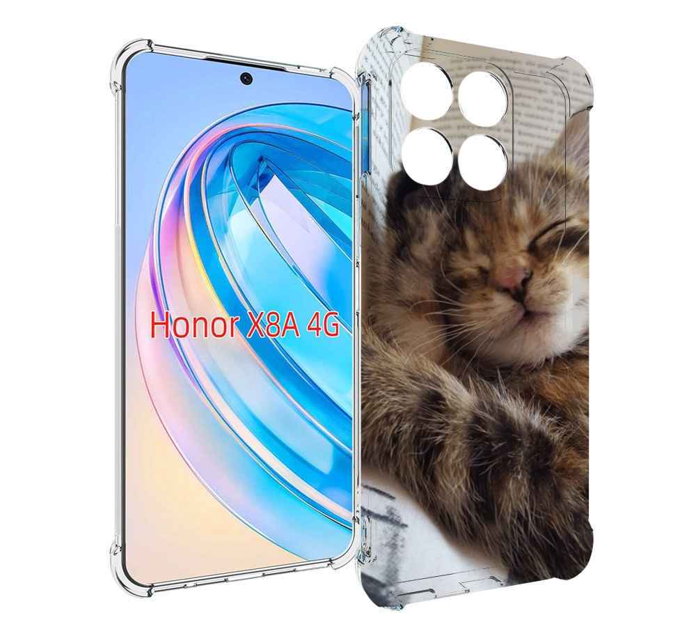 

Чехол MyPads Спящий-котенок для Honor X8a, Tocco