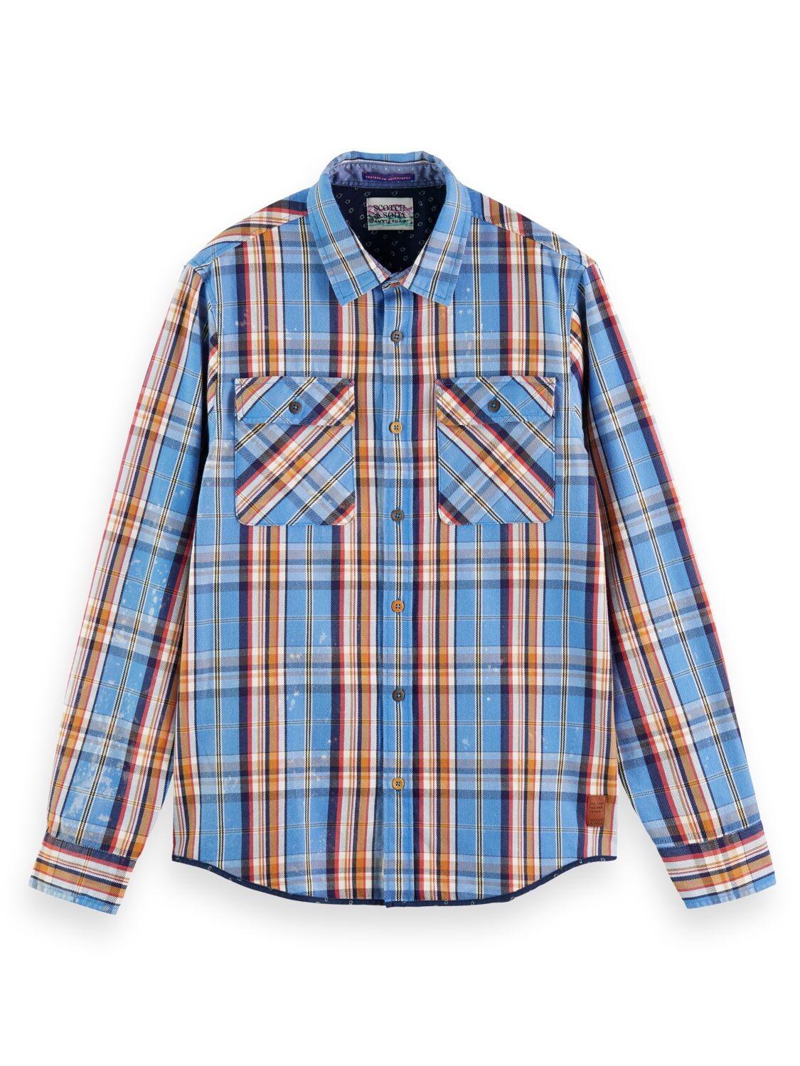 

Рубашка мужская Scotch & Soda 168491/0217 разноцветная S, 168491/0217