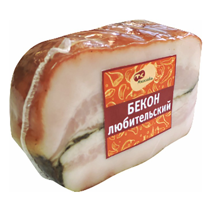 

Бекон копчено-вареный Мясославль Любительский +-500 г