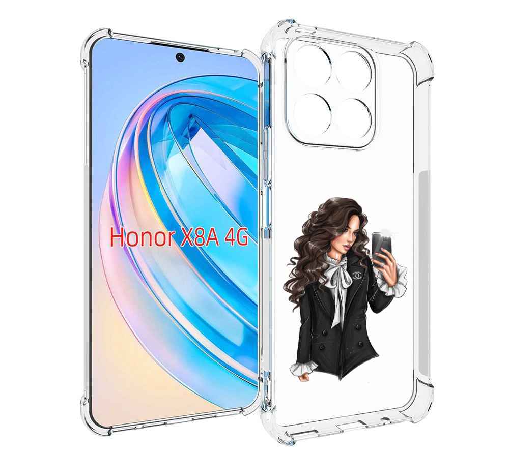 

Чехол MyPads Стильная-девушка для Honor X8a, Tocco