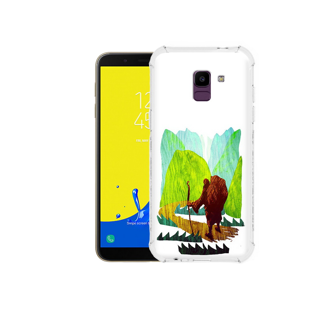 

Чехол MyPads Tocco для Samsung Galaxy J6 (2018) Лесная тропа, Прозрачный, Tocco