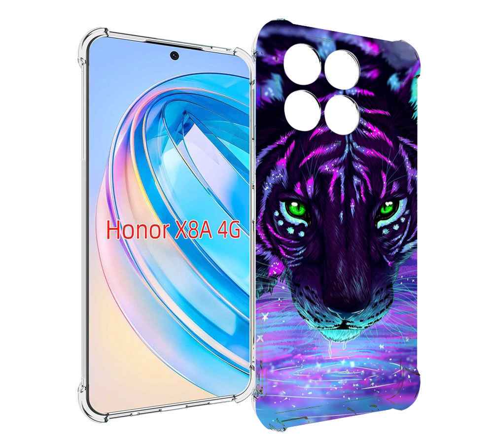 

Чехол MyPads Тигр-неон для Honor X8a, Tocco
