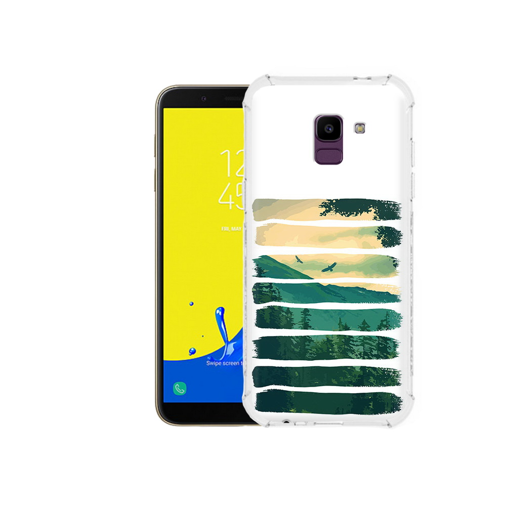 

Чехол MyPads Tocco для Samsung Galaxy J6 (2018) Лесная чаща, Прозрачный, Tocco