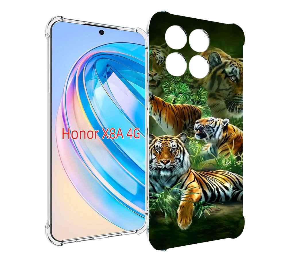

Чехол MyPads Тигры для Honor X8a, Tocco