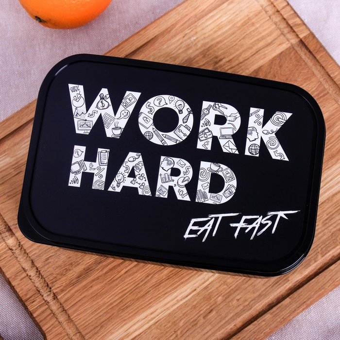 

Дорого внимание "Work hard", 1,2 л, Черный