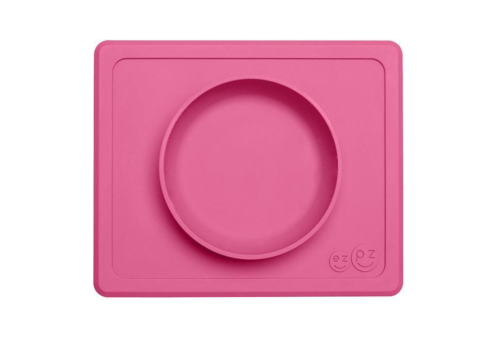 фото Тарелка с подставкой ezp mini bowl , цвет розовый ezpz