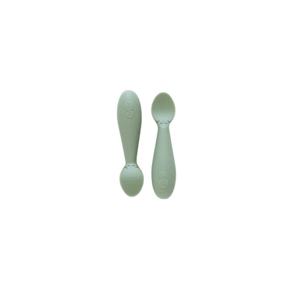 фото Набор из 2-х силиконовых ложек ezpz tiny spoon , цвет оливковый