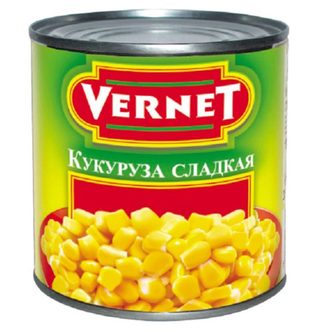 

Кукуруза Vernet сладкая 340 г