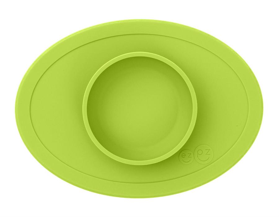 Тарелка с подставкой Ezpz Tiny Bowl , цвет лайм