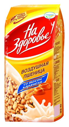 

Сухой завтрак На здоровье! Воздушная пшеница со вкусом карамели 60 г