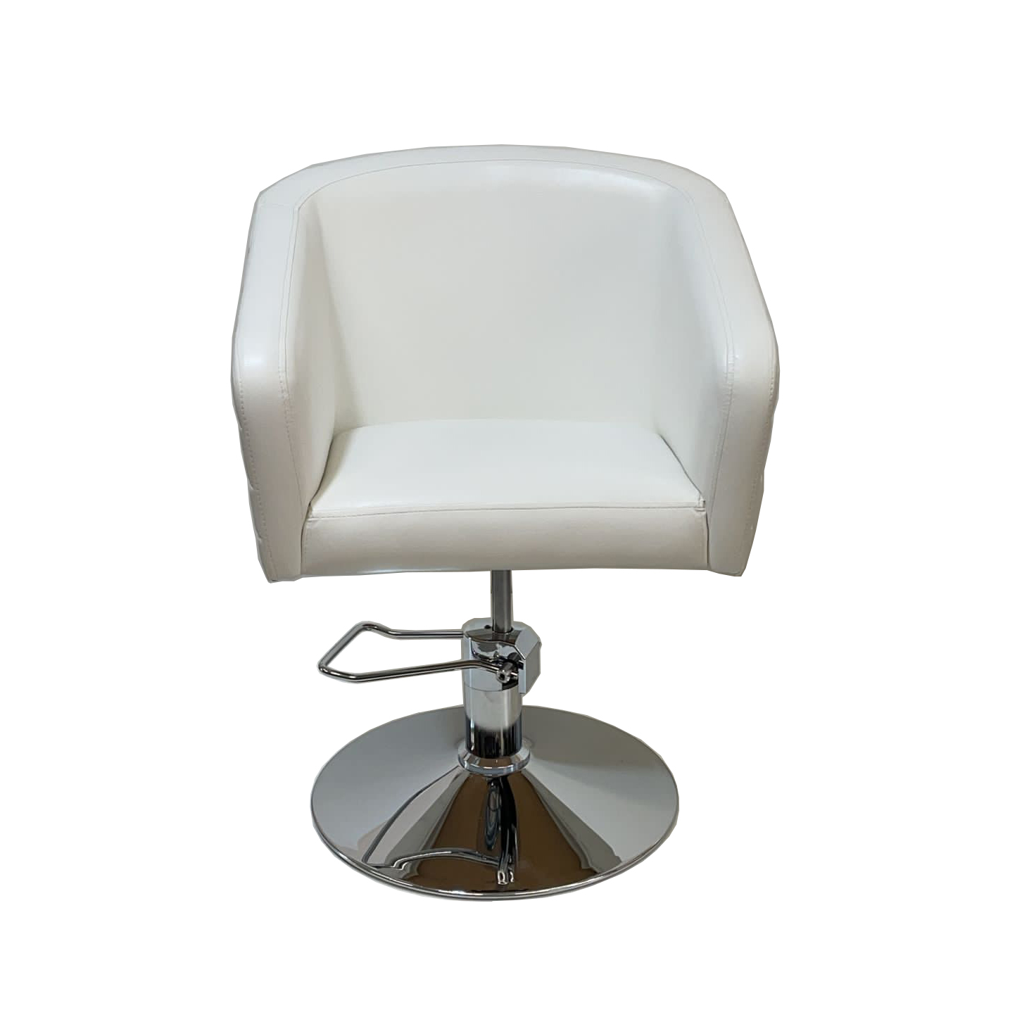 Парикмахерское кресло Nice Mebel Гламрок, белый, диск