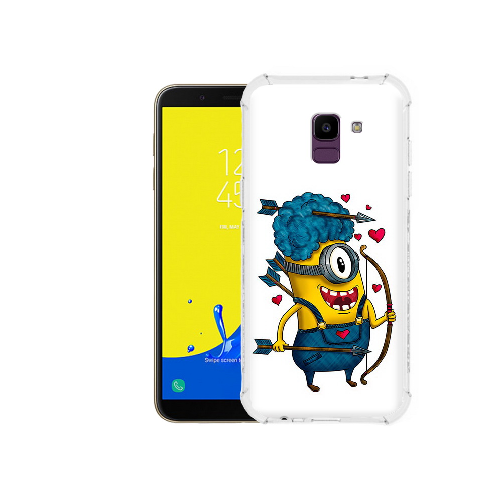 

Чехол MyPads Tocco для Samsung Galaxy J6 (2018) Миньон купидон, Прозрачный, Tocco