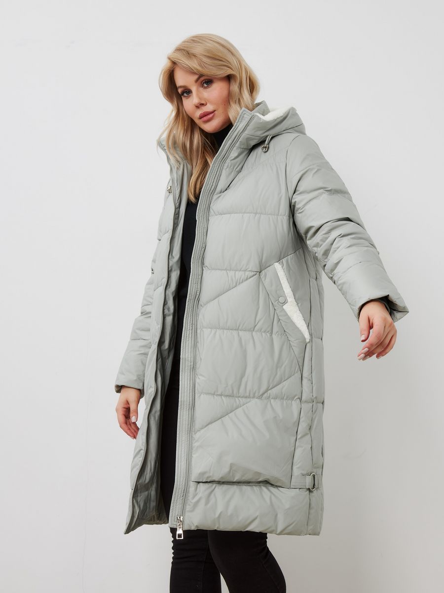 

Пальто женское LAWINTER 83873 бирюзовое 48 RU, Бирюзовый, 83873