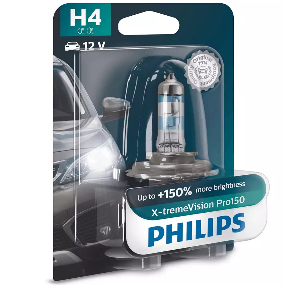 

Philips Автолампа H4 (60/55W 12V) X-treme Vision Pro
