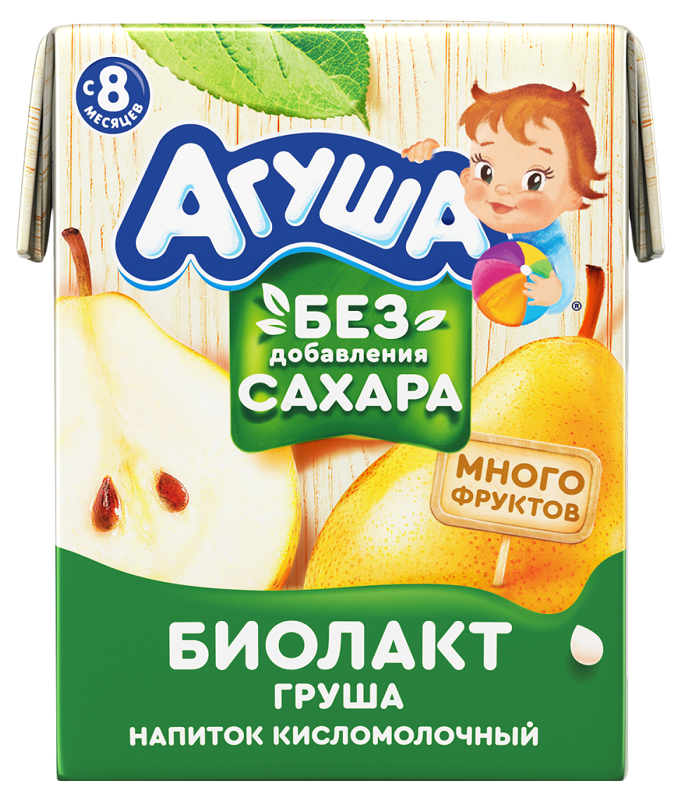 

Биолакт Агуша груша с 8 месяцев 2,9% 200 мл