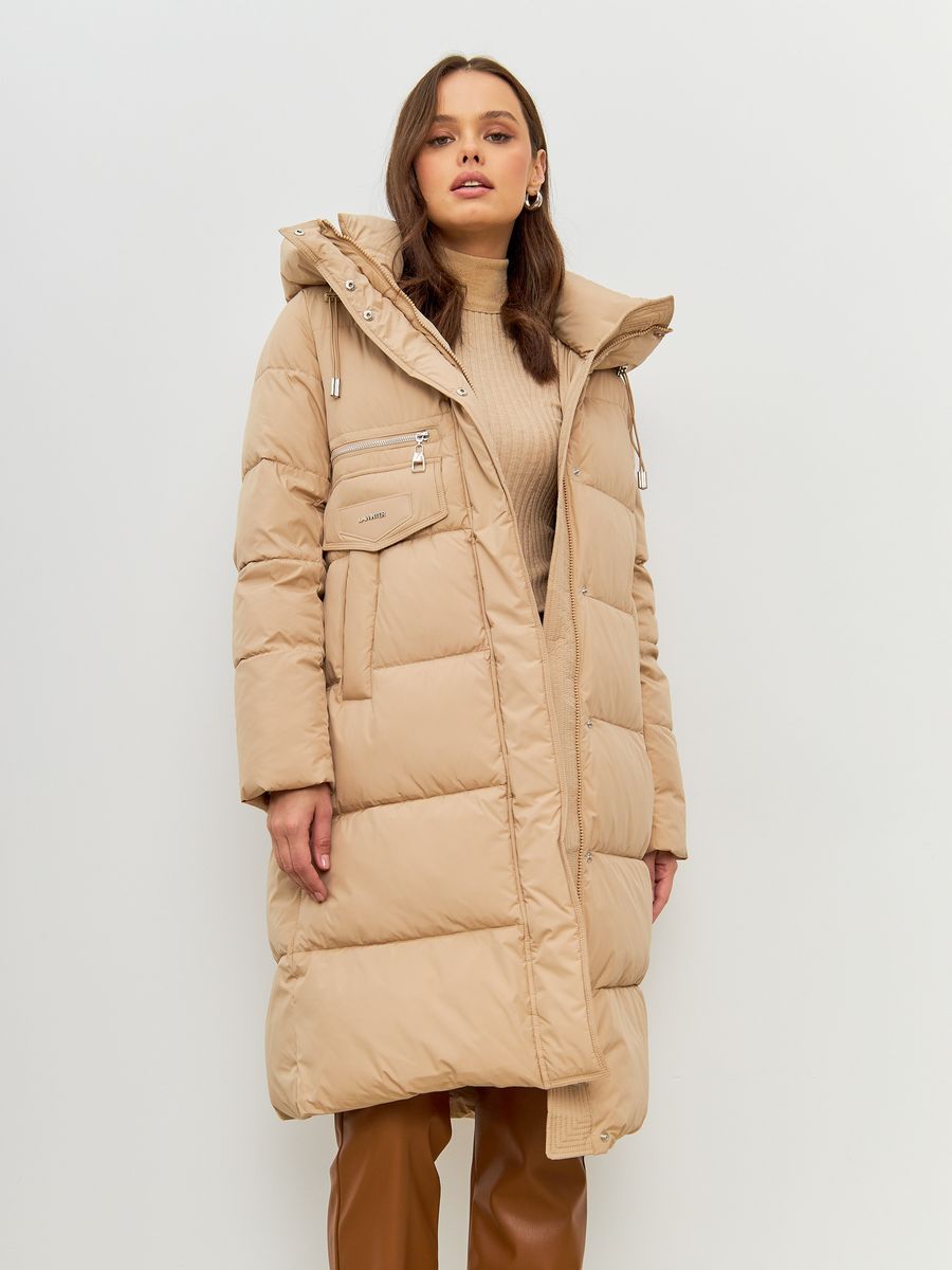 

Пальто женское LAWINTER 83744 коричневое 50 RU, Коричневый, 83744