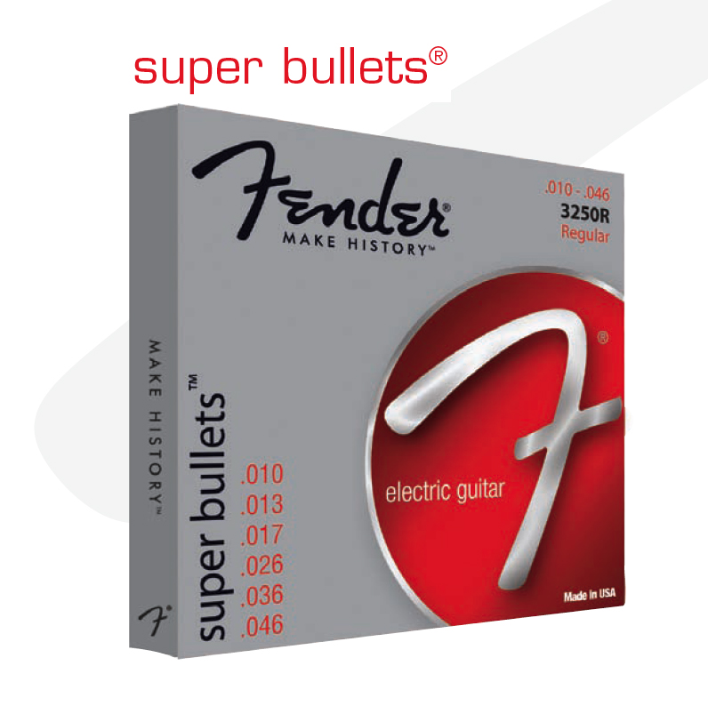 

Струны для электрогитары Fender STRINGS NEW SUPER BULLET 3250R NPS BULLET END 10-46
