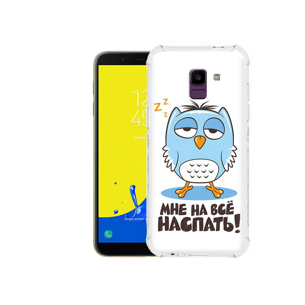 

Чехол MyPads Tocco для Samsung Galaxy J6 (2018) Мне на все наспать, Прозрачный, Tocco