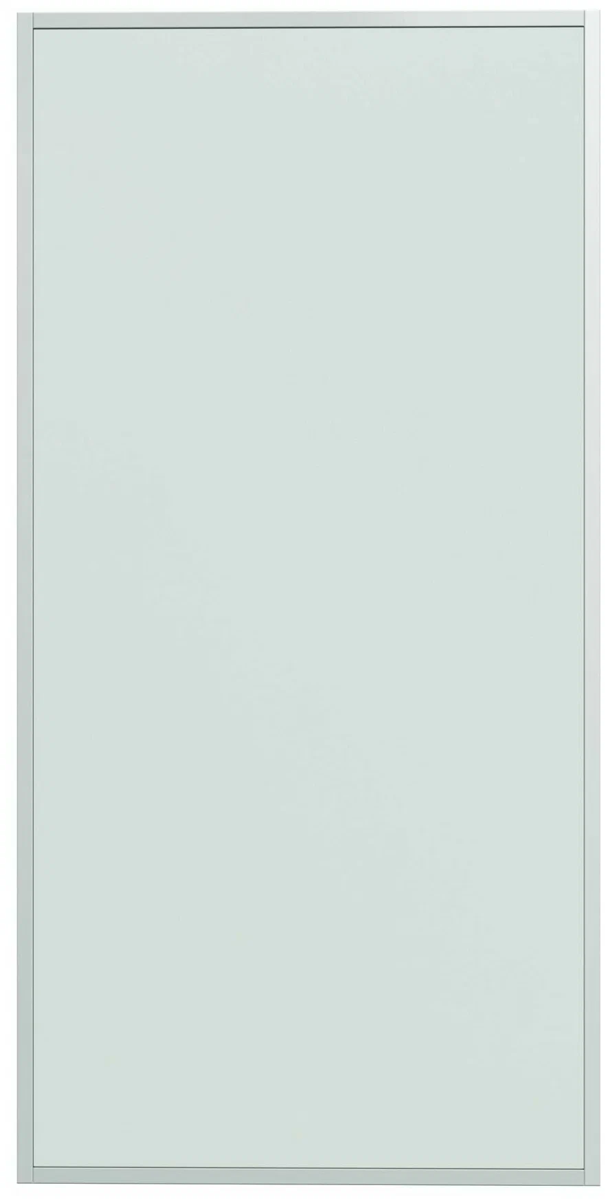 Шторка (ширма) неподвижная MEBELVANN 140x70, матовая стеклянная 8мм, профиль хром