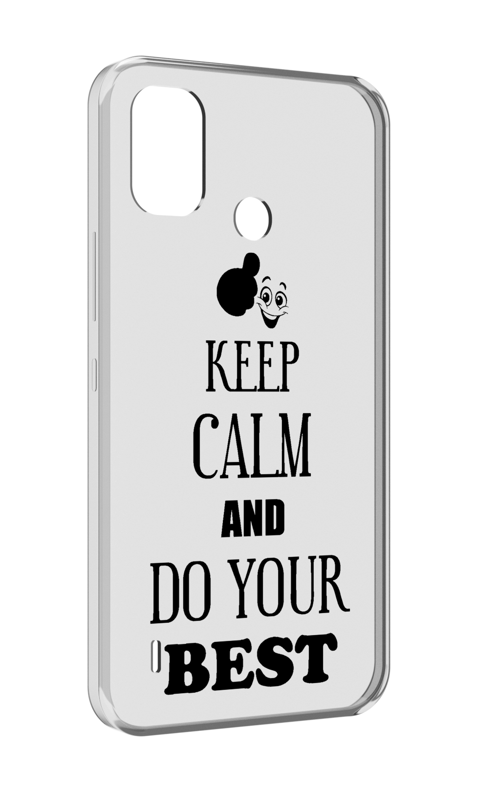 

Чехол MyPads keep-calm-and для Itel A48, Прозрачный, Tocco