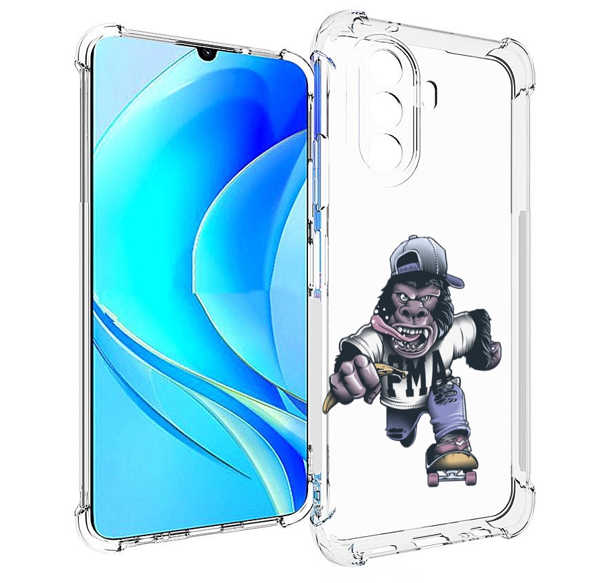 

Чехол MyPads Обезьяна на скейте для Huawei Nova Y70 / Nova Y70 Plus (MGA-LX9N), Прозрачный, Tocco