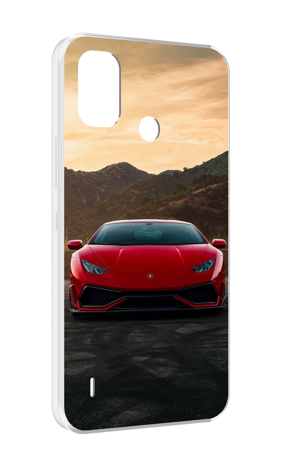 

Чехол MyPads lamborghini 1 мужской для Itel A48, Прозрачный, Tocco