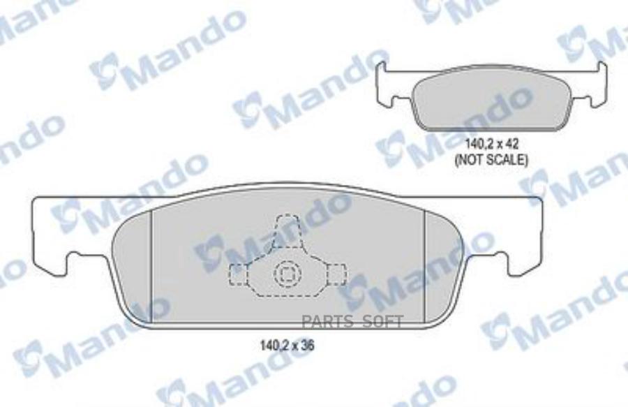 

Тормозные колодки Mando mbf015282