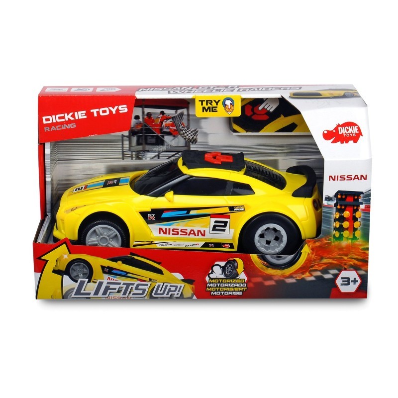 

Рейсинговый игрушечная машинка Nissan Gtr (Свет, Звук), 25.5 См Dickie, Желтый