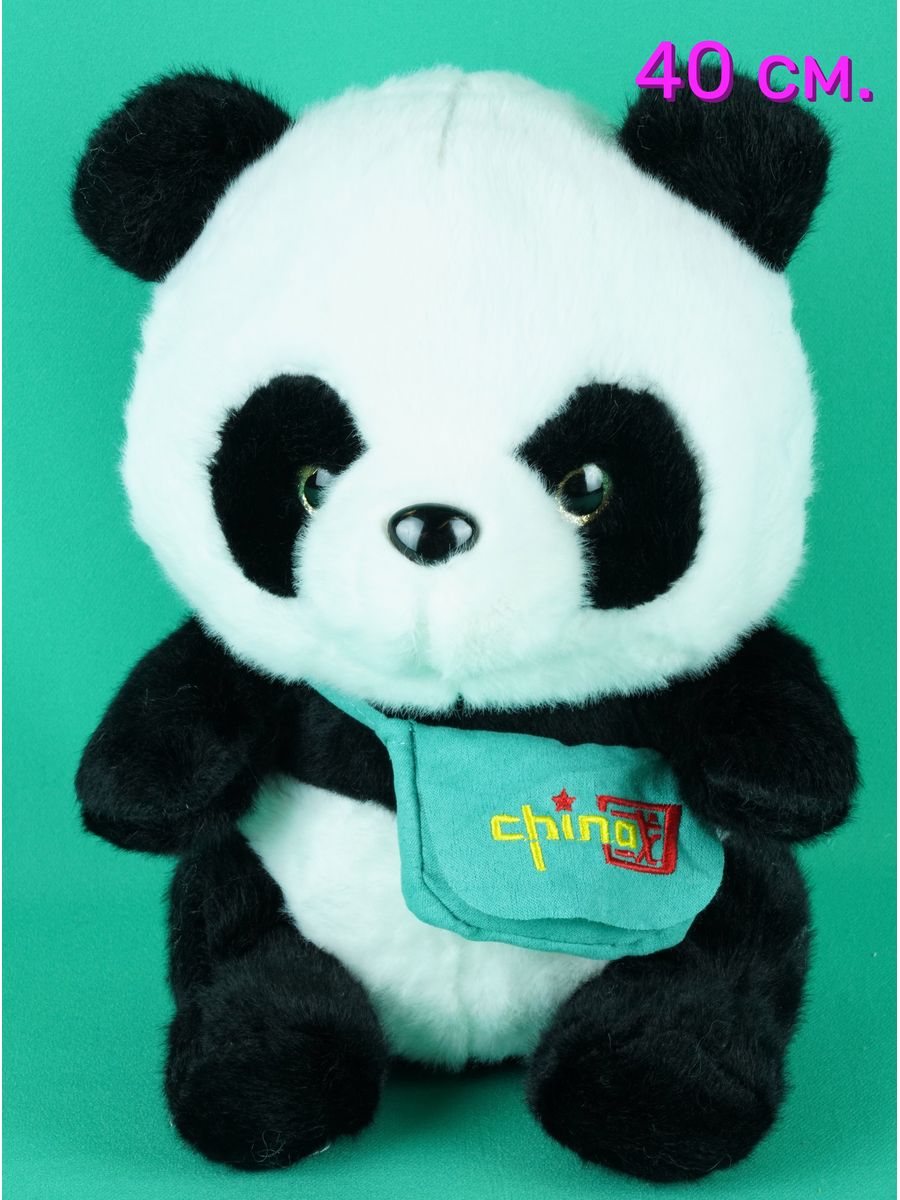 Мягкая игрушка АКИМБО КИТ Панда 40 см мягкая игрушка акимбо кит подушка панда 55 см