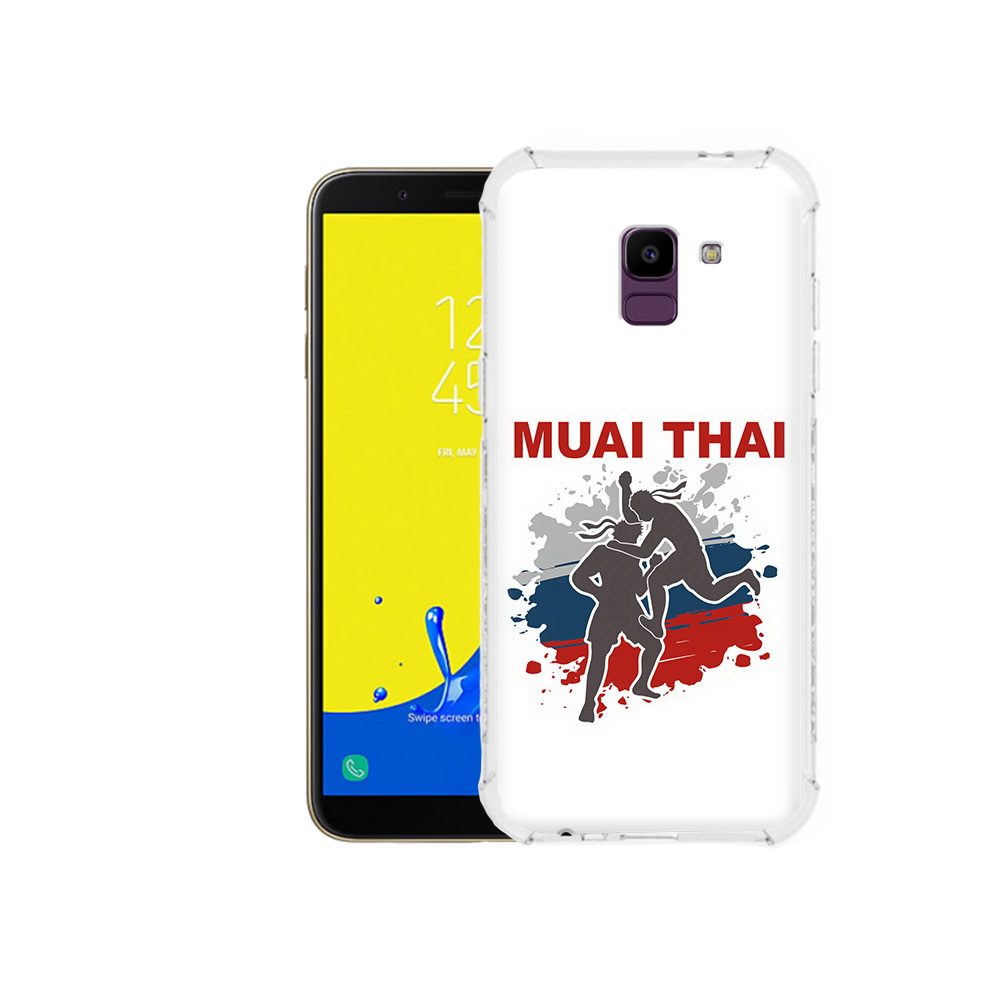 

Чехол MyPads Tocco для Samsung Galaxy J6 (2018) Муайтай, Прозрачный, Tocco