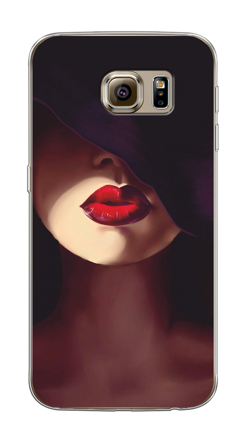 

Чехол Awog на Samsung Galaxy S6 "Красные губы", Черный;бежевый;красный, 24350-7