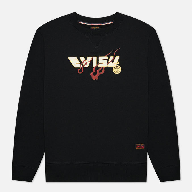 

Свитшот мужской Evisu 2EAHTM1SW316XXCT черный 2XL, 2EAHTM1SW316XXCT
