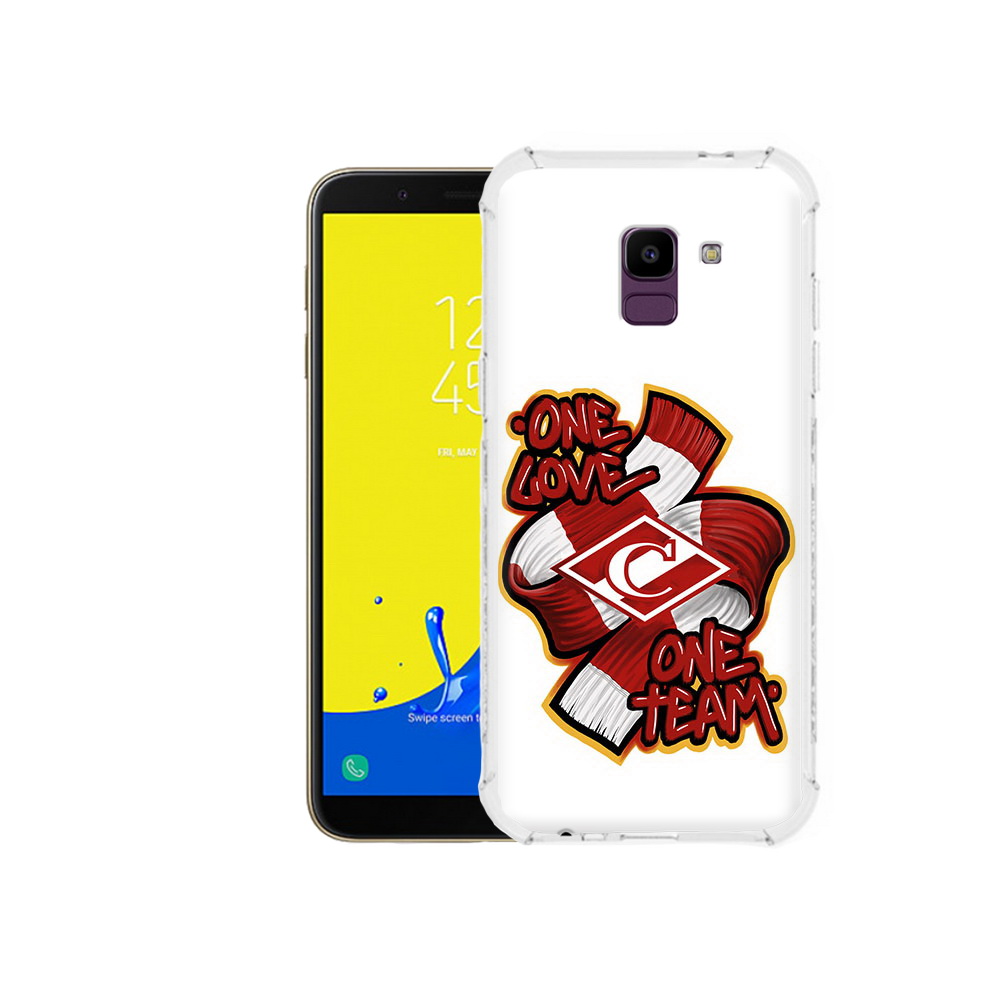 

Чехол MyPads Tocco для Samsung Galaxy J6 (2018) Одна любовь-Спартак, Прозрачный, Tocco