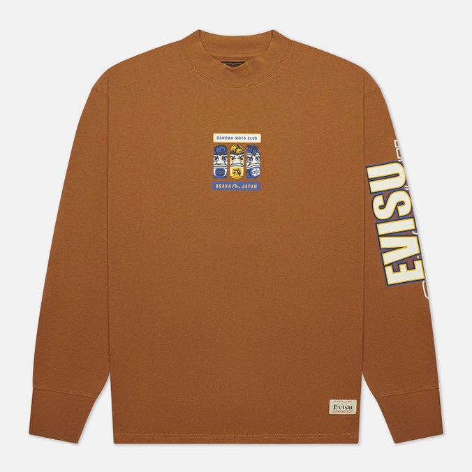 

Лонгслив мужской Evisu 2EAHTM1TL329LFCT коричневый L, 2EAHTM1TL329LFCT