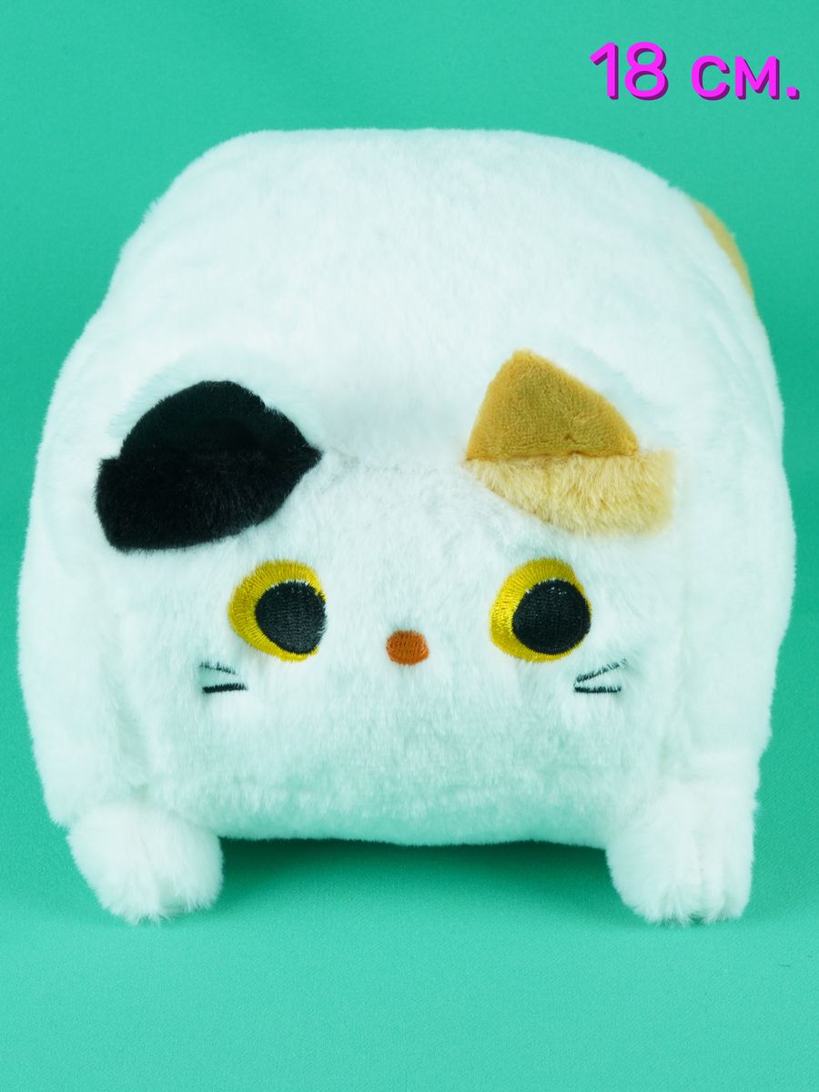 

Мягкая игрушка АКИМБО КИТ Котик 18 см, Белый, котик_тумбочка