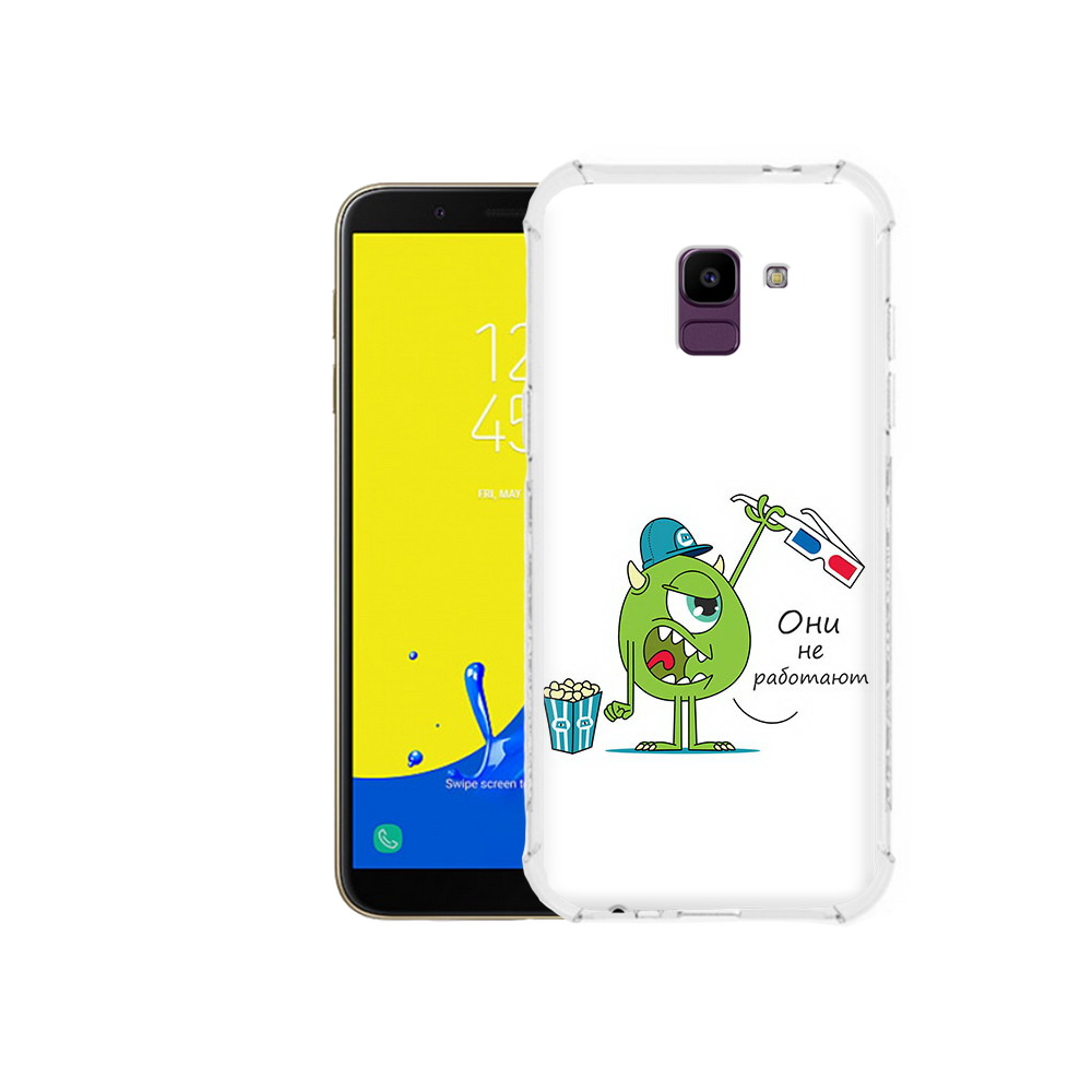 

Чехол MyPads Tocco для Samsung Galaxy J6 (2018) Очки не работают, Прозрачный, Tocco