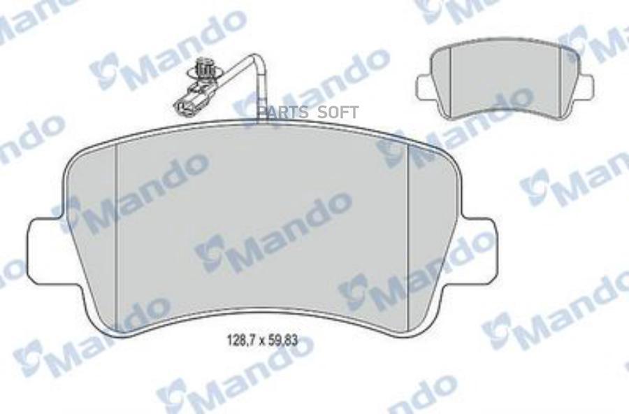 

Тормозные колодки Mando mbf015044