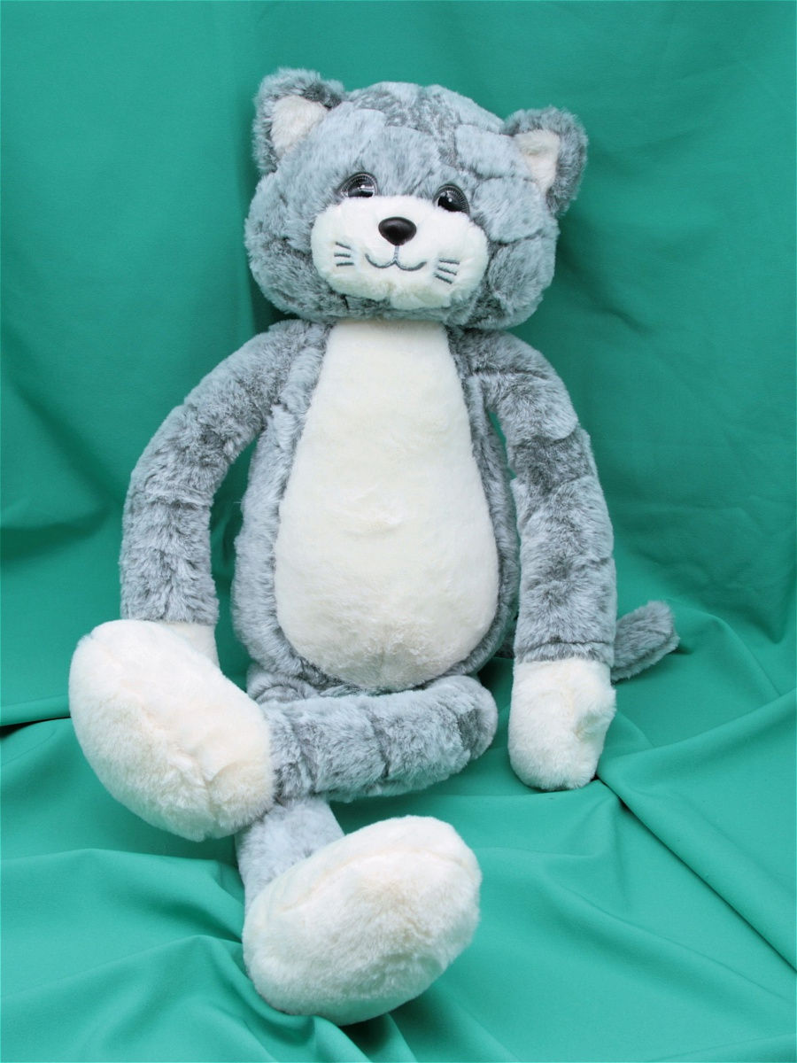 

Мягкая игрушка АКИМБО КИТ Кот 50 см, Голубой, В-3031-голубой-124