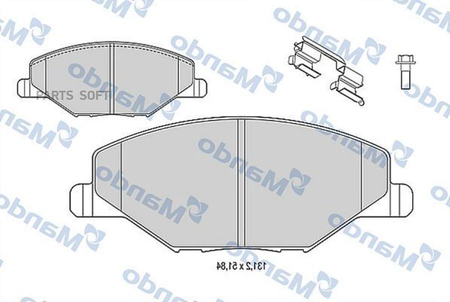 

Тормозные колодки Mando mbf015812