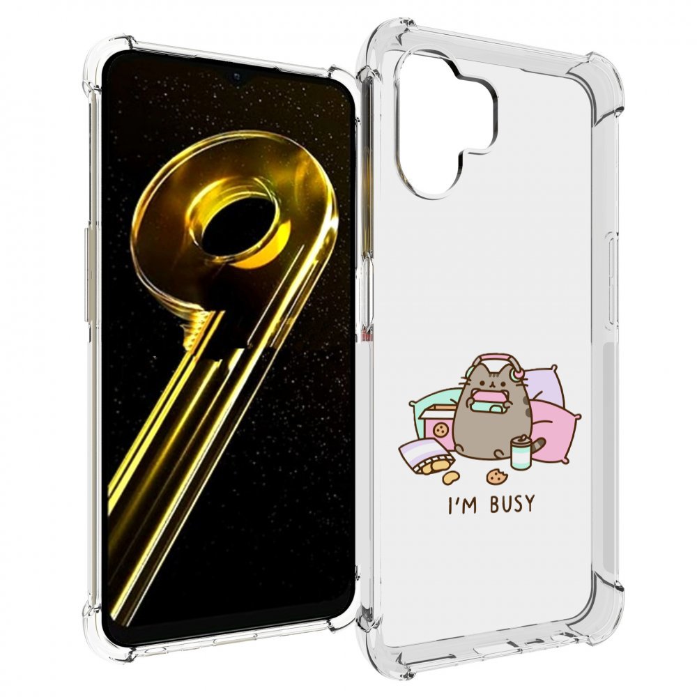 

Чехол бампер MyPads я занятой для Realme 10 5G противоударный, Прозрачный, Tocco