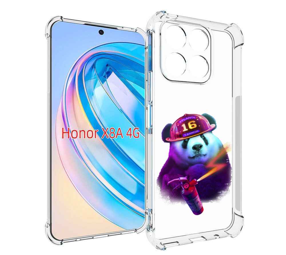 

Чехол MyPads Яркая панда детский для Honor X8a, Tocco