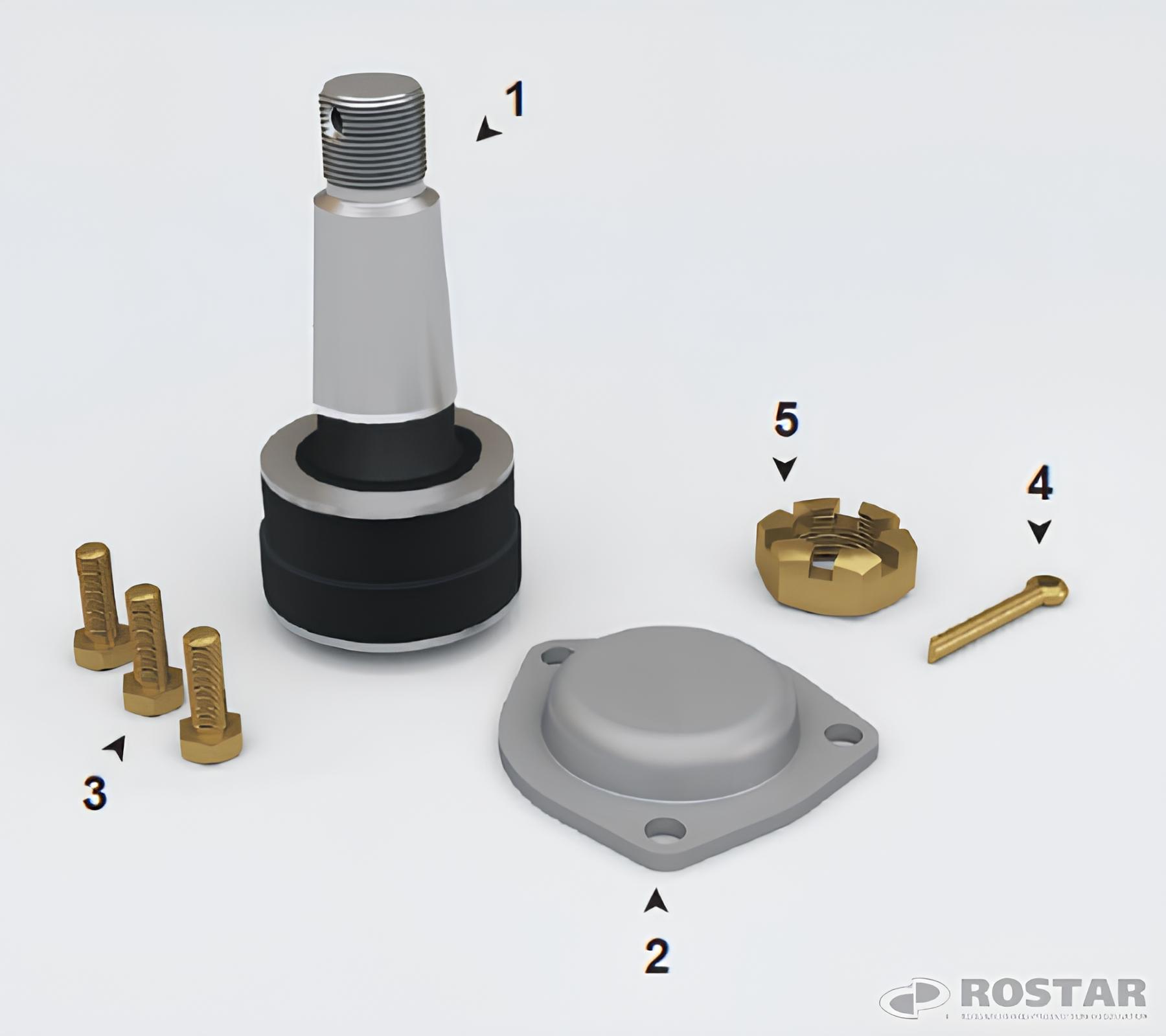 

Палец реактивной штанги в сб 3наим. КАМАЗ R5511-2919026-15РК-Э (Ростар)