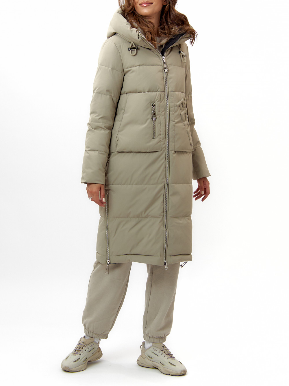 

Пальто женское AD112253 бирюзовое S, AD112253