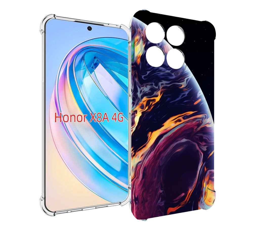 

Чехол MyPads акварельная планета для Honor X8a, Tocco