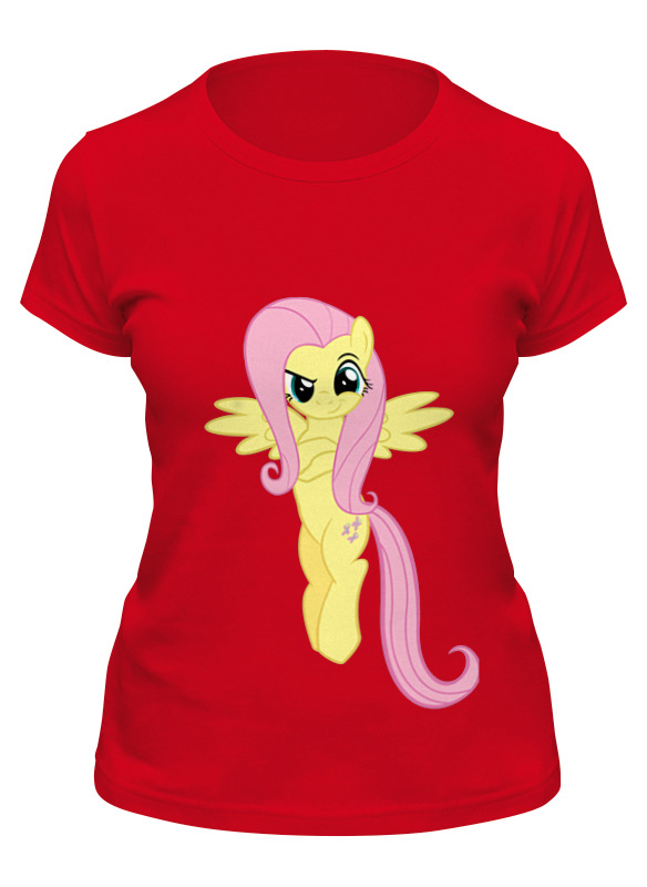 

Футболка женская Printio Fluttershy красная XL, Красный, Fluttershy