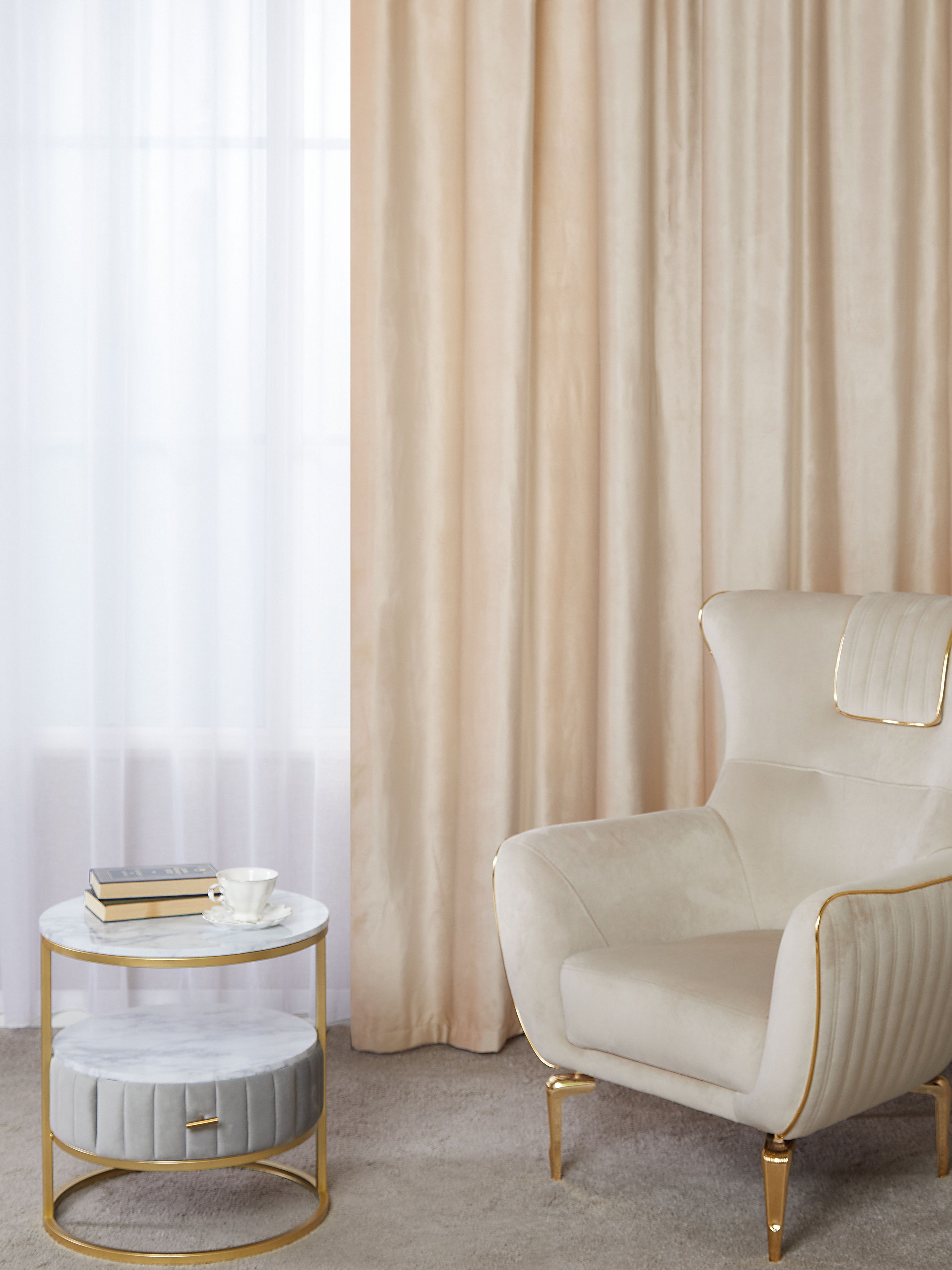 

Штора A&H Бархат 200x220 см на шторной ленте, 2velvet-1