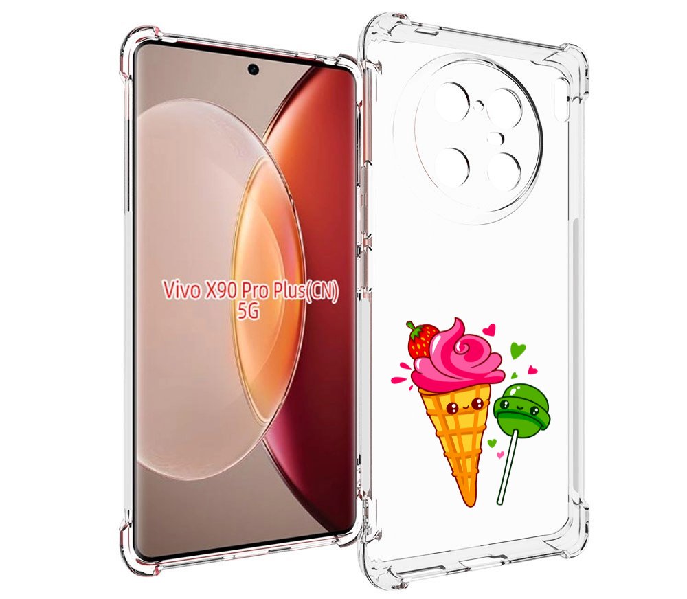 

Чехол MyPads Вкусняшки для Vivo X90 Pro Plus, Прозрачный, Tocco
