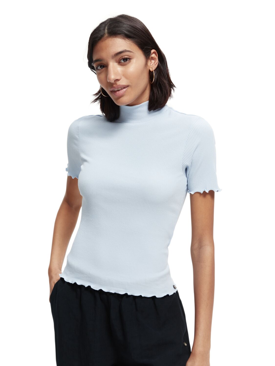 

Футболка женская Scotch & Soda 167889/0164 голубая S, Голубой, 167889/0164