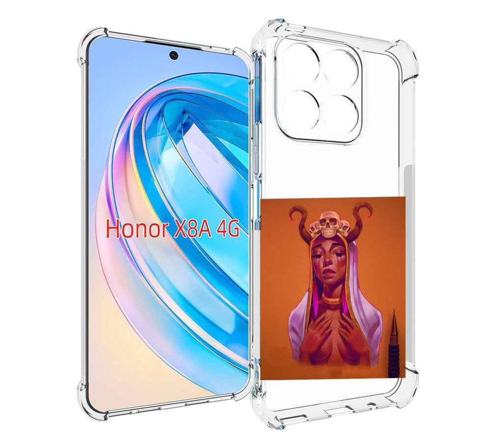 

Чехол MyPads античная-девушка для Honor X8a, Tocco
