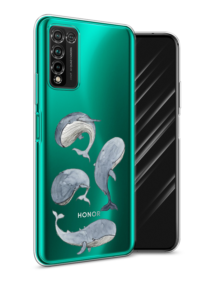 

Чехол Awog на Honor 10X Lite "Киты", Белый;прозрачный;голубой, 6104650-1